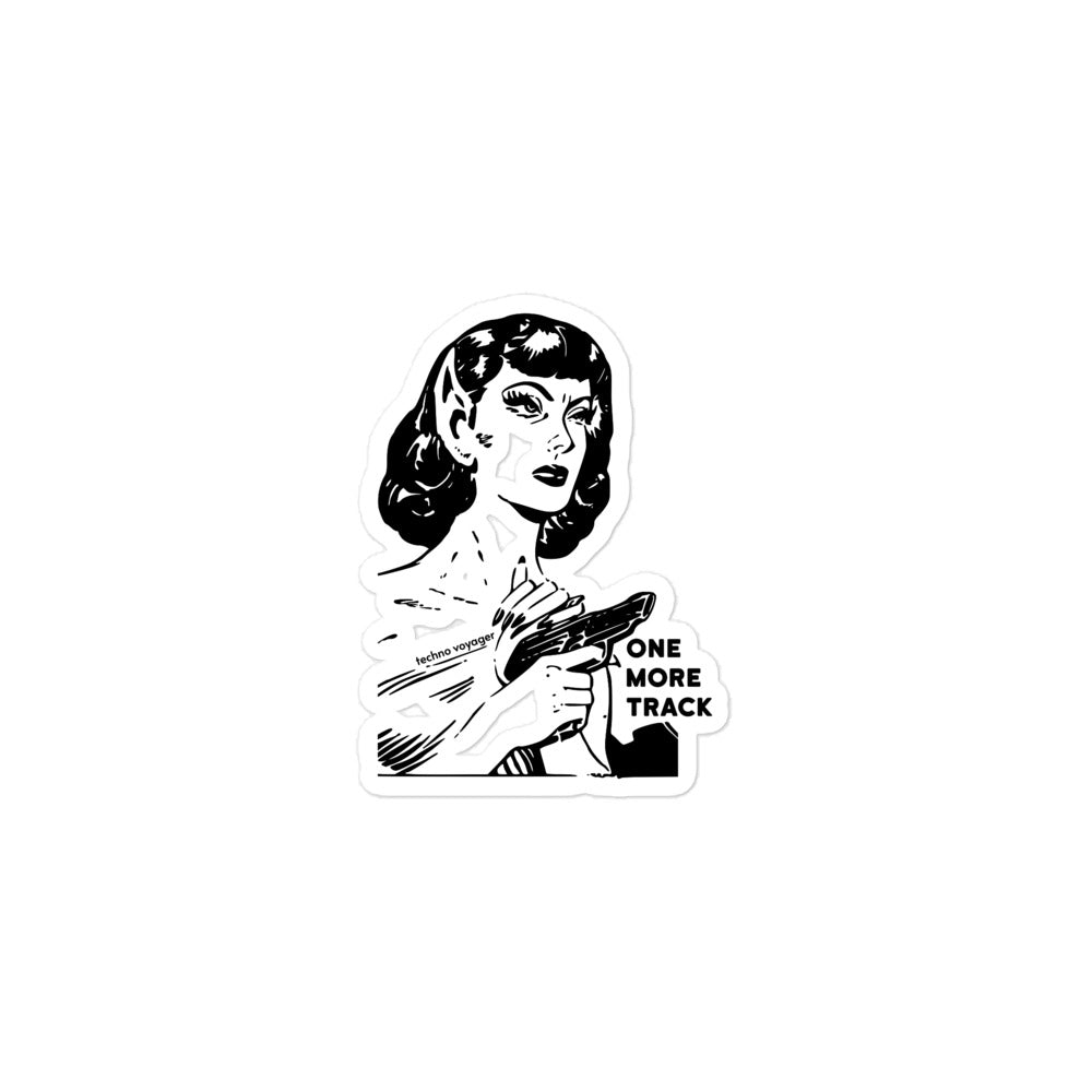 'ONE-MORE-TRACK GIRL' Sticker
