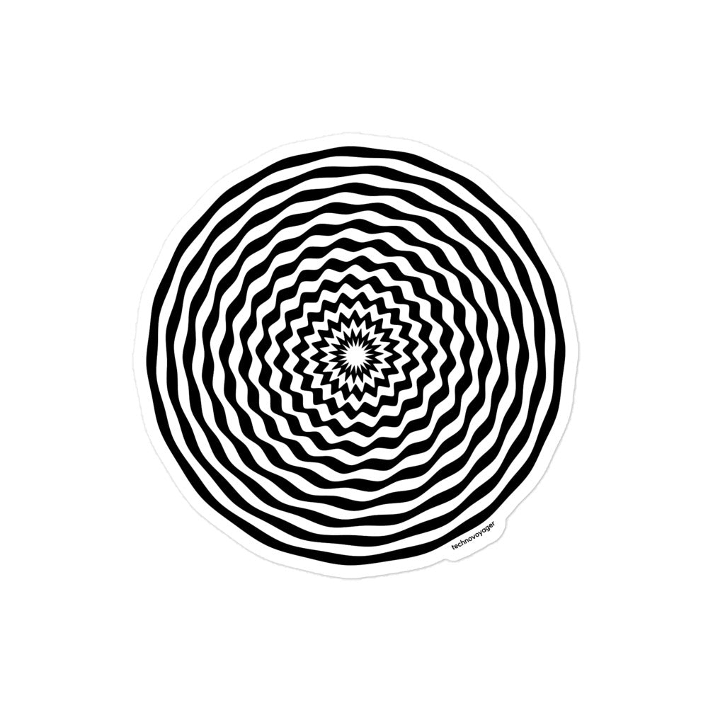 'WAVE-ILLUSION' Sticker