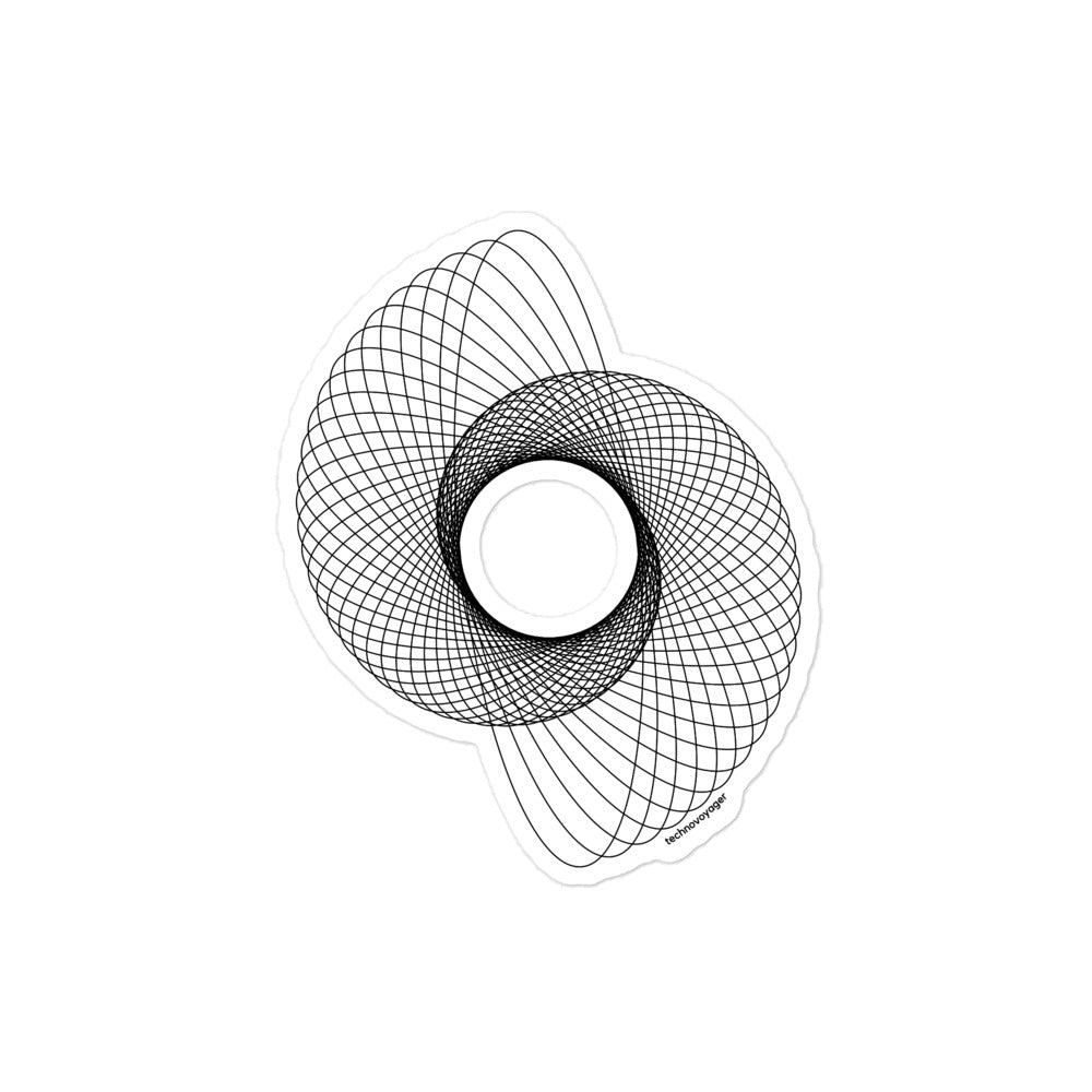 'SEMI-CIRCULAR' Sticker