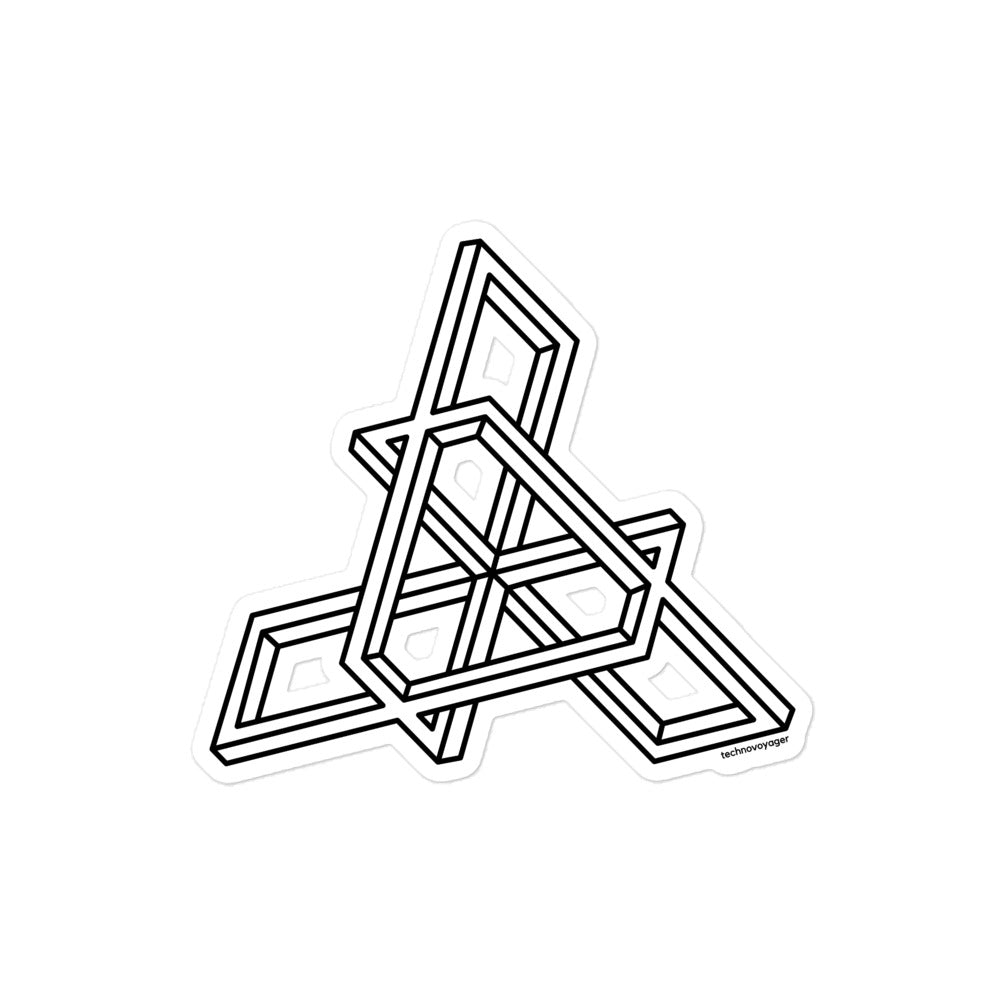 'RECTANGLE-MAZE' Sticker