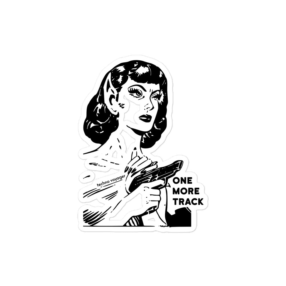'ONE-MORE-TRACK GIRL' Sticker