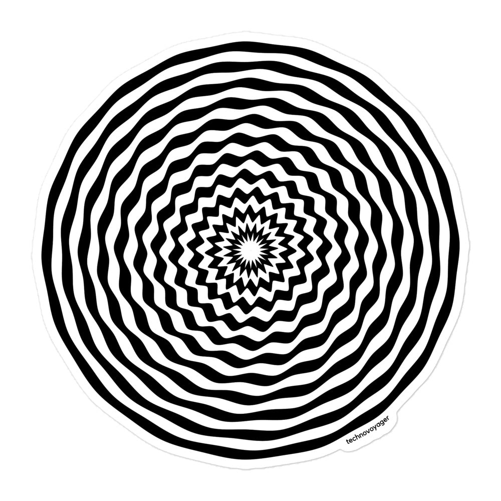 'WAVE-ILLUSION' Sticker