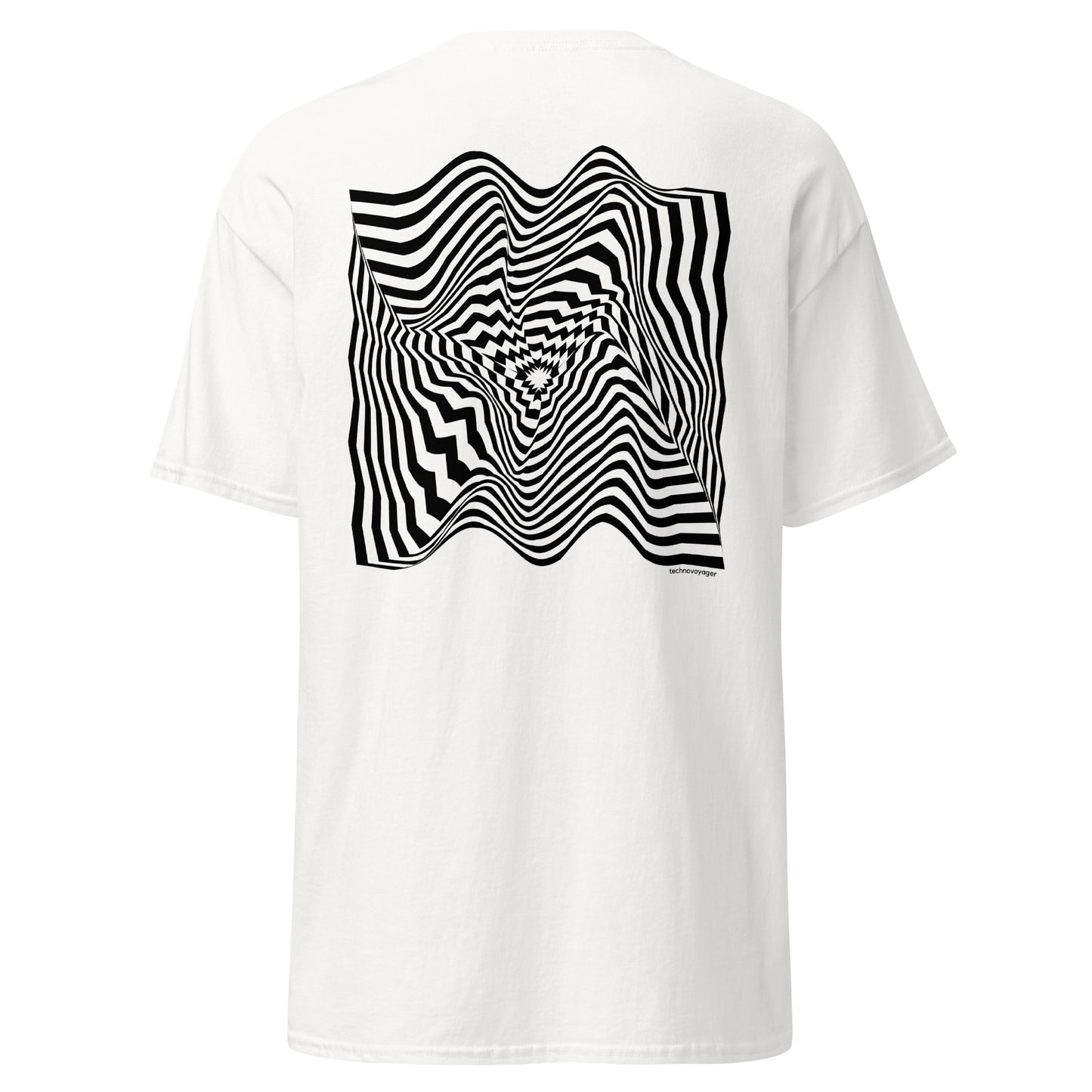 'LIVE-ELECTRO-WIRING' Back Print T-Shirt