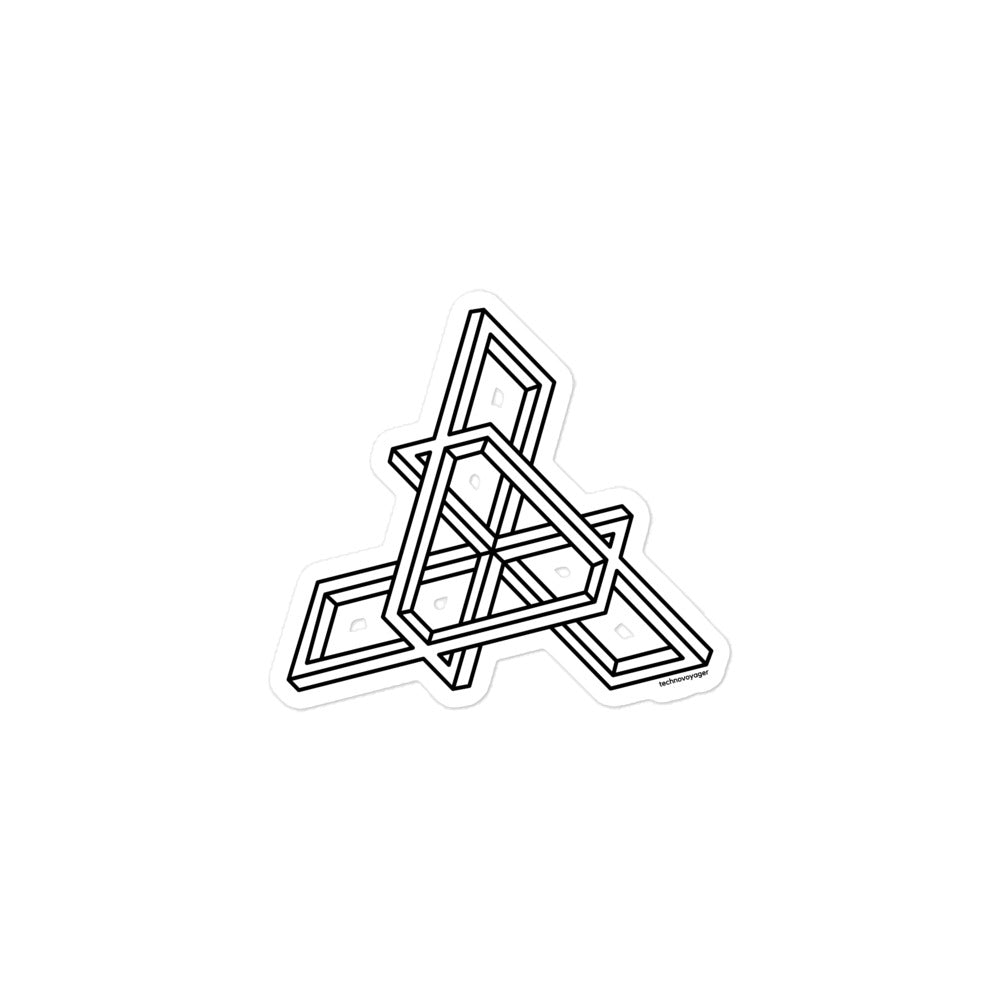 'RECTANGLE-MAZE' Sticker