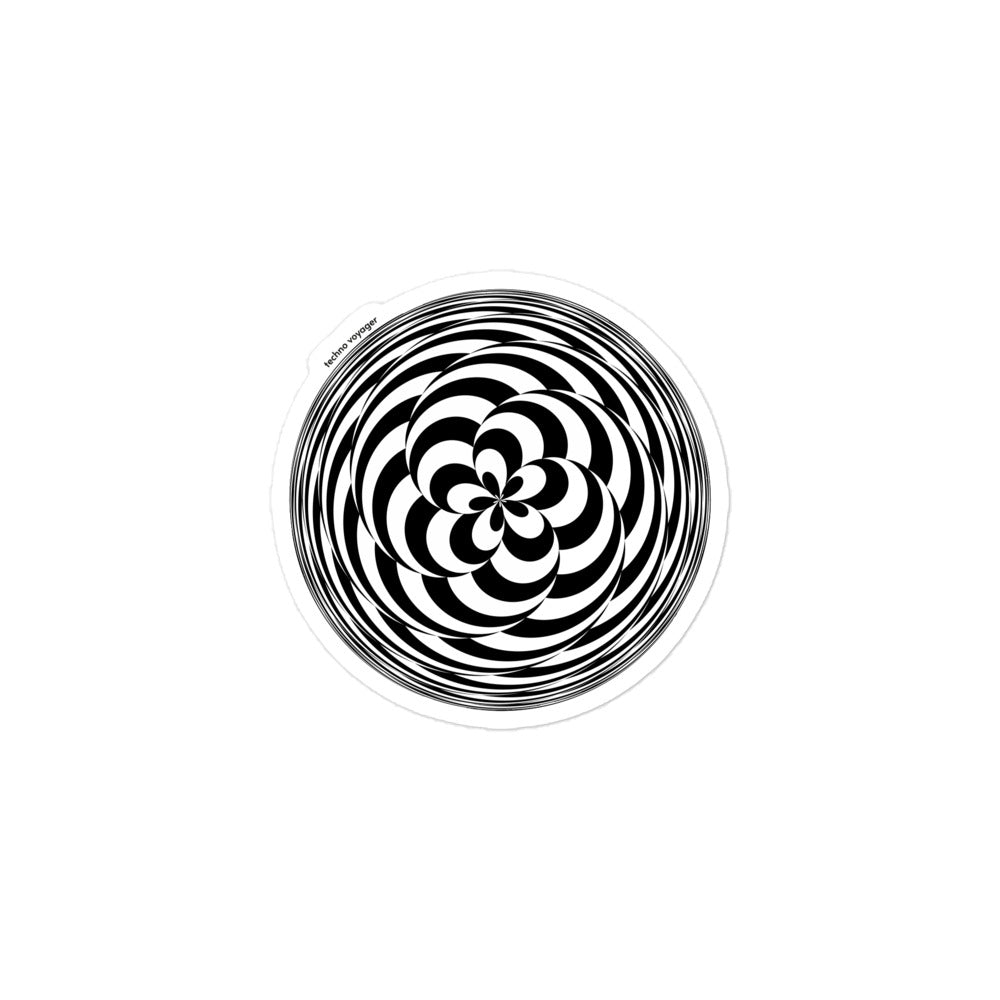 'CHECKBOARD-SPIRAL' Sticker