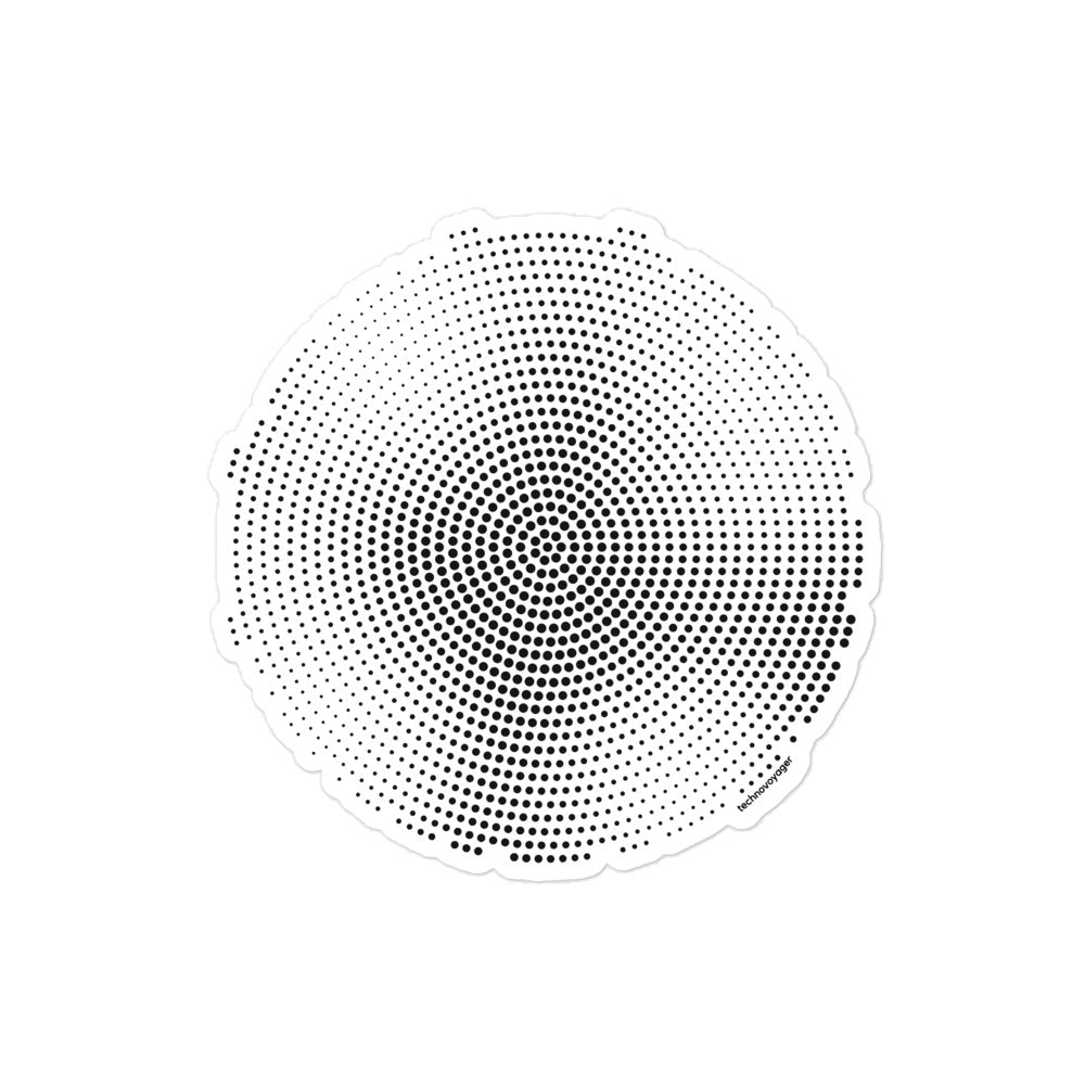 'PIXEL-DISC' Sticker