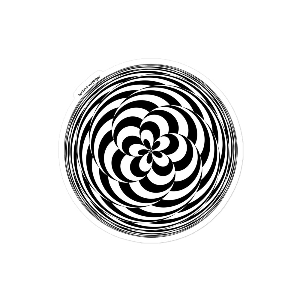 'CHECKBOARD-SPIRAL' Sticker