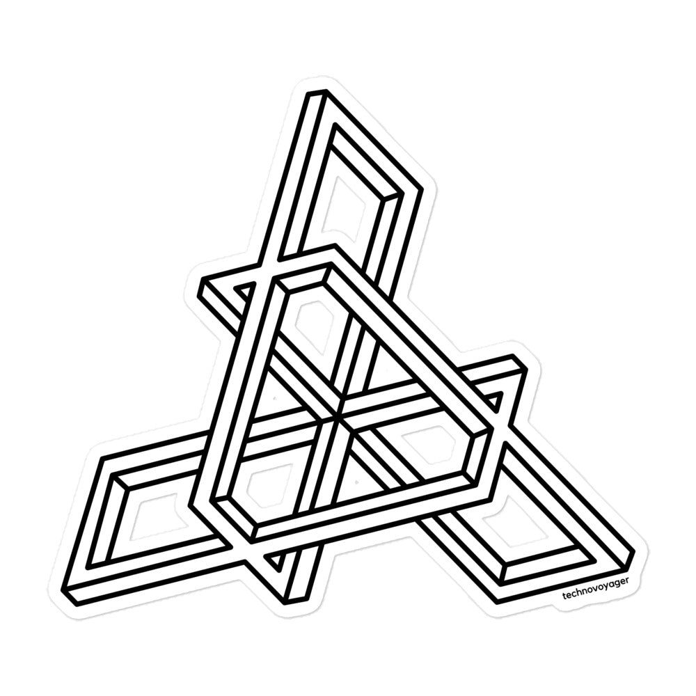 'RECTANGLE-MAZE' Sticker