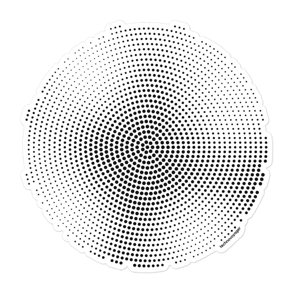 'PIXEL-DISC' Sticker