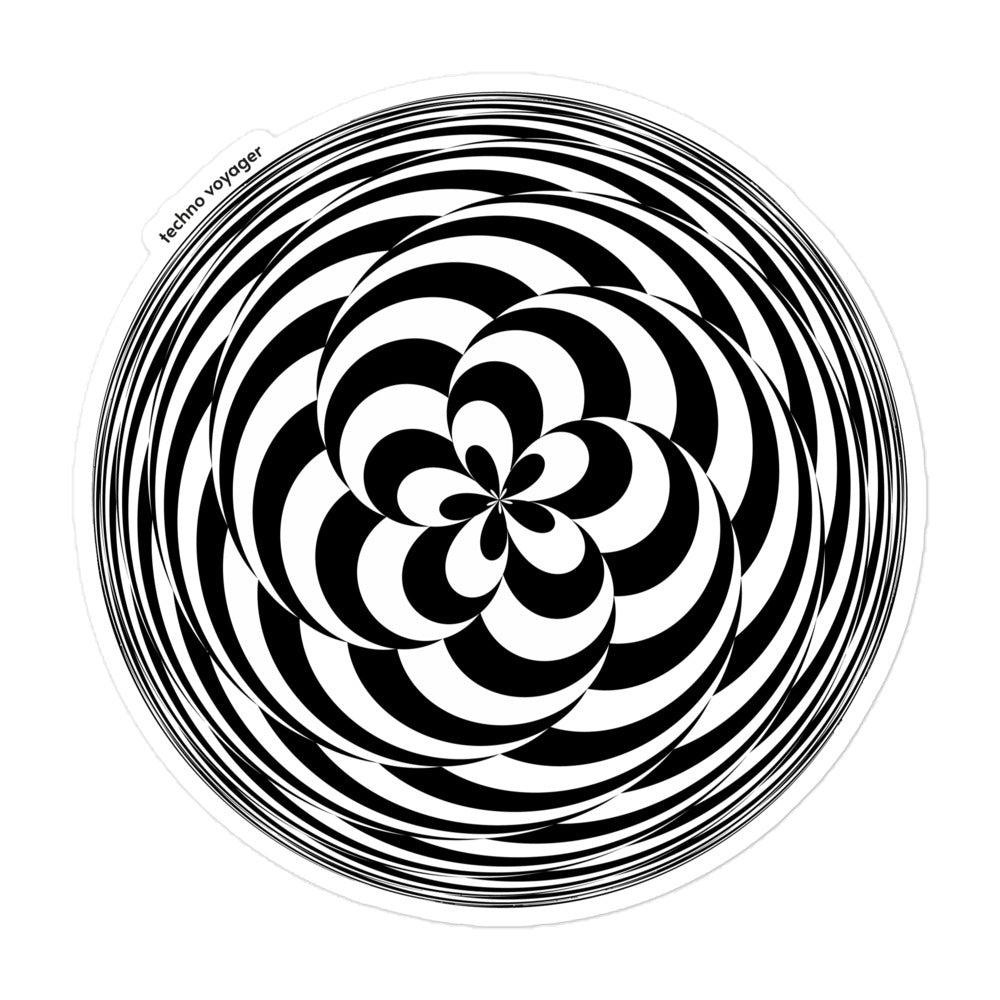 'CHECKBOARD-SPIRAL' Sticker
