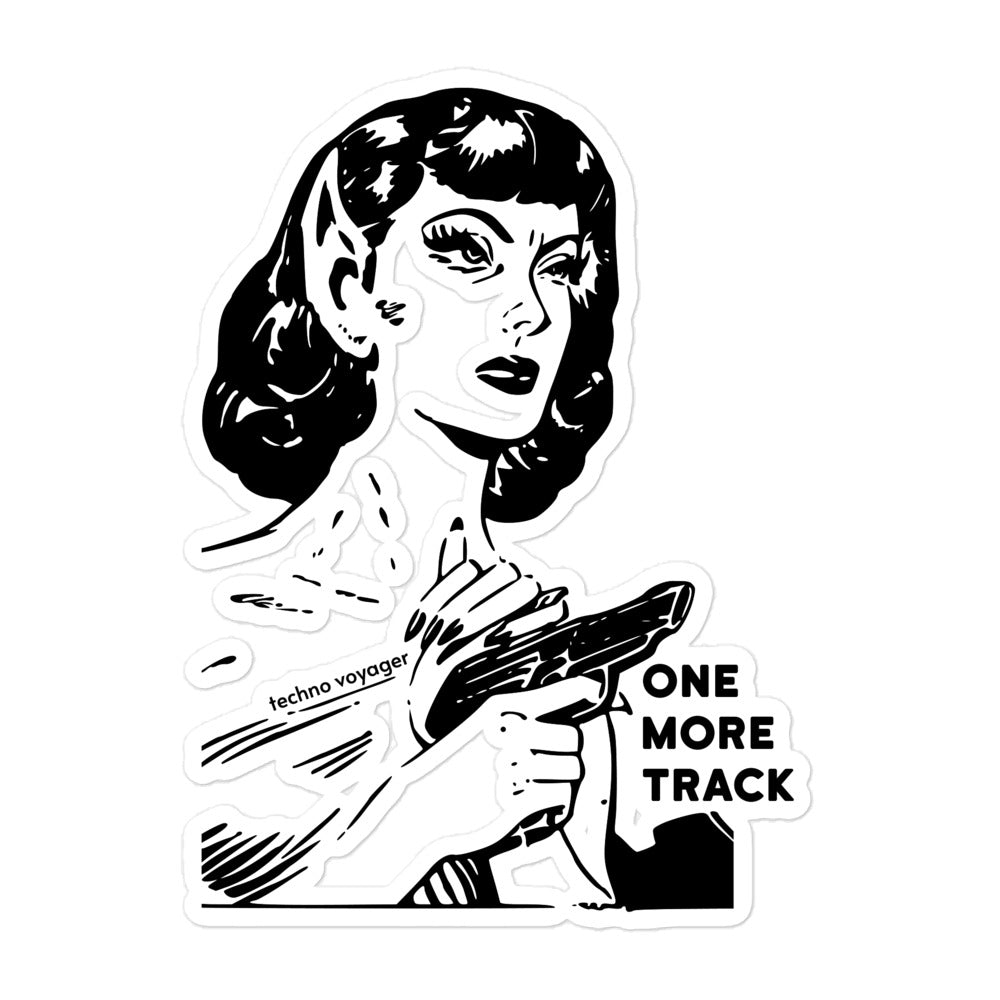 'ONE-MORE-TRACK GIRL' Sticker