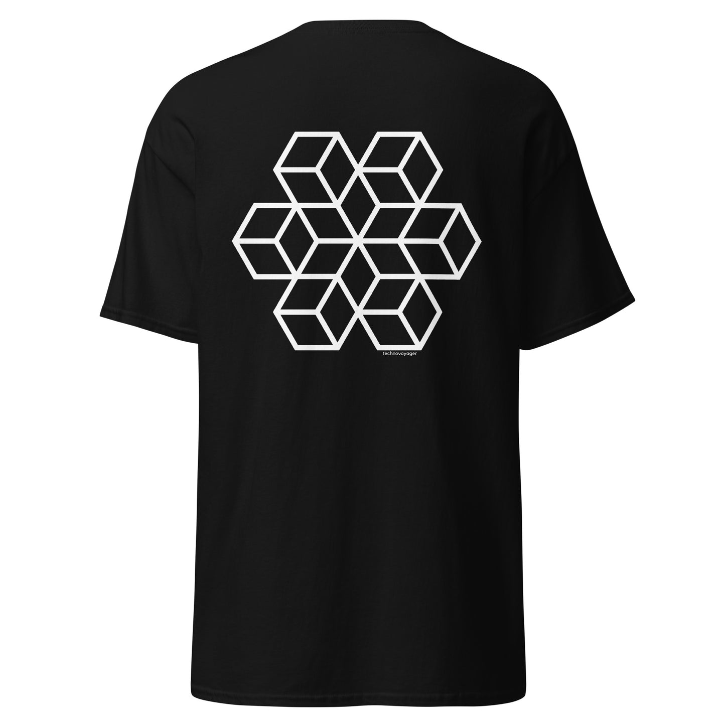'GEO-BLOCK' Back Print T-Shirt