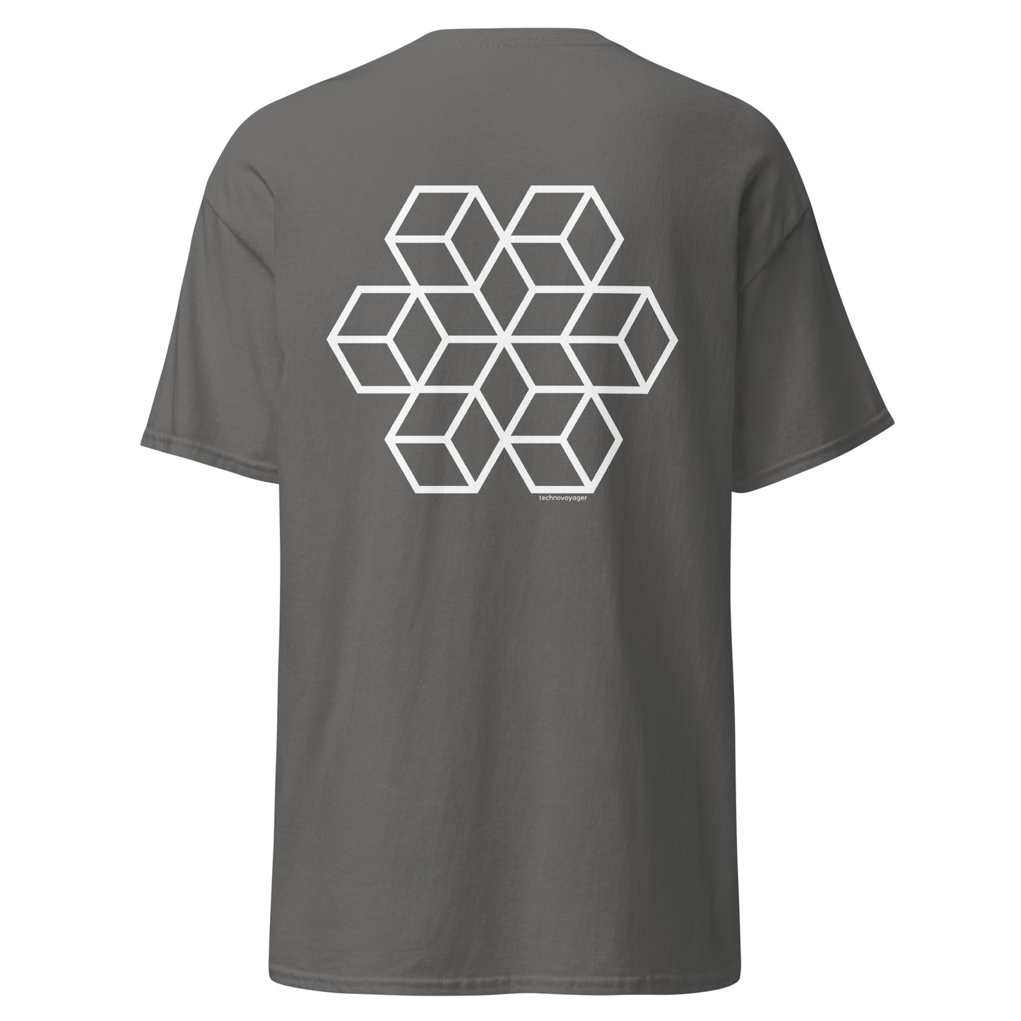 'GEO-BLOCK' Back Print T-Shirt