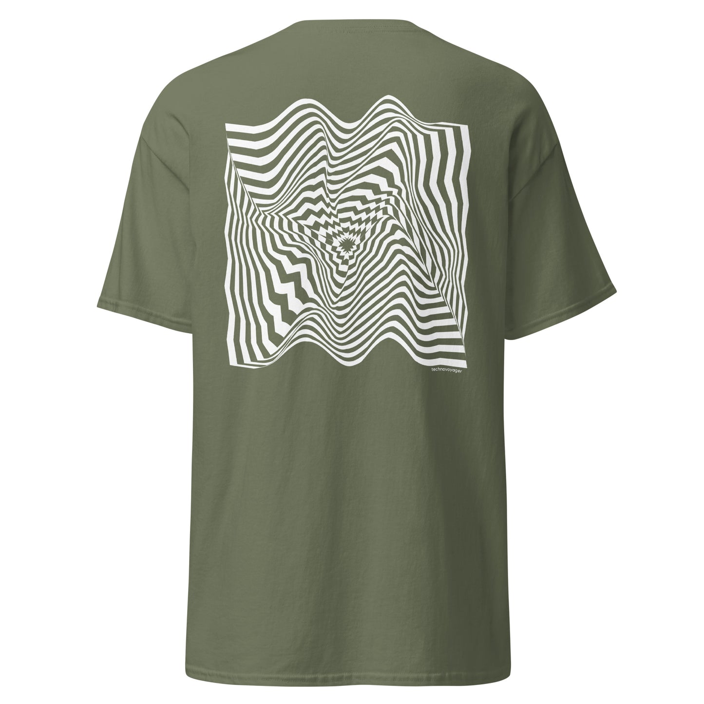 'LIVE-ELECTRO-WIRING' Back Print T-Shirt