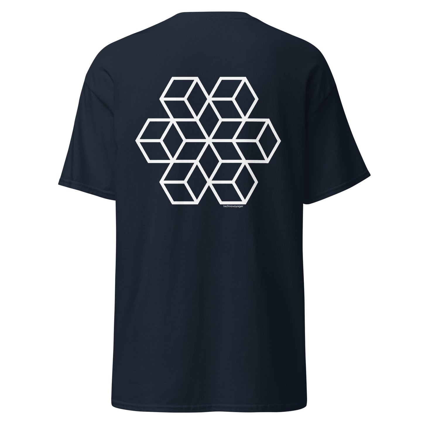 'GEO-BLOCK' Back Print T-Shirt