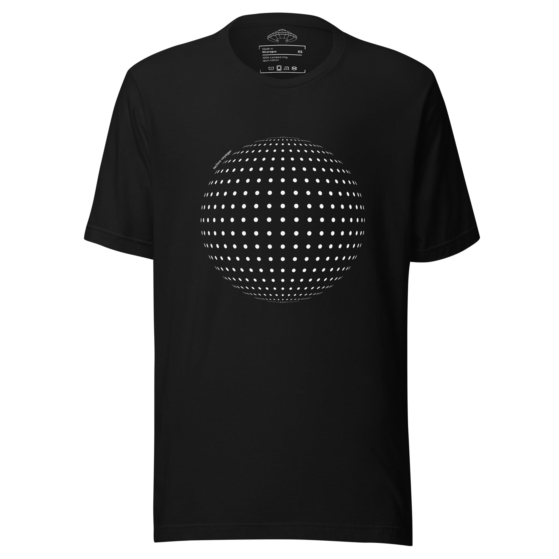 'MEDIUM-DENSITY-SPHERE' Unisex T-Shirt – Techno Voyager