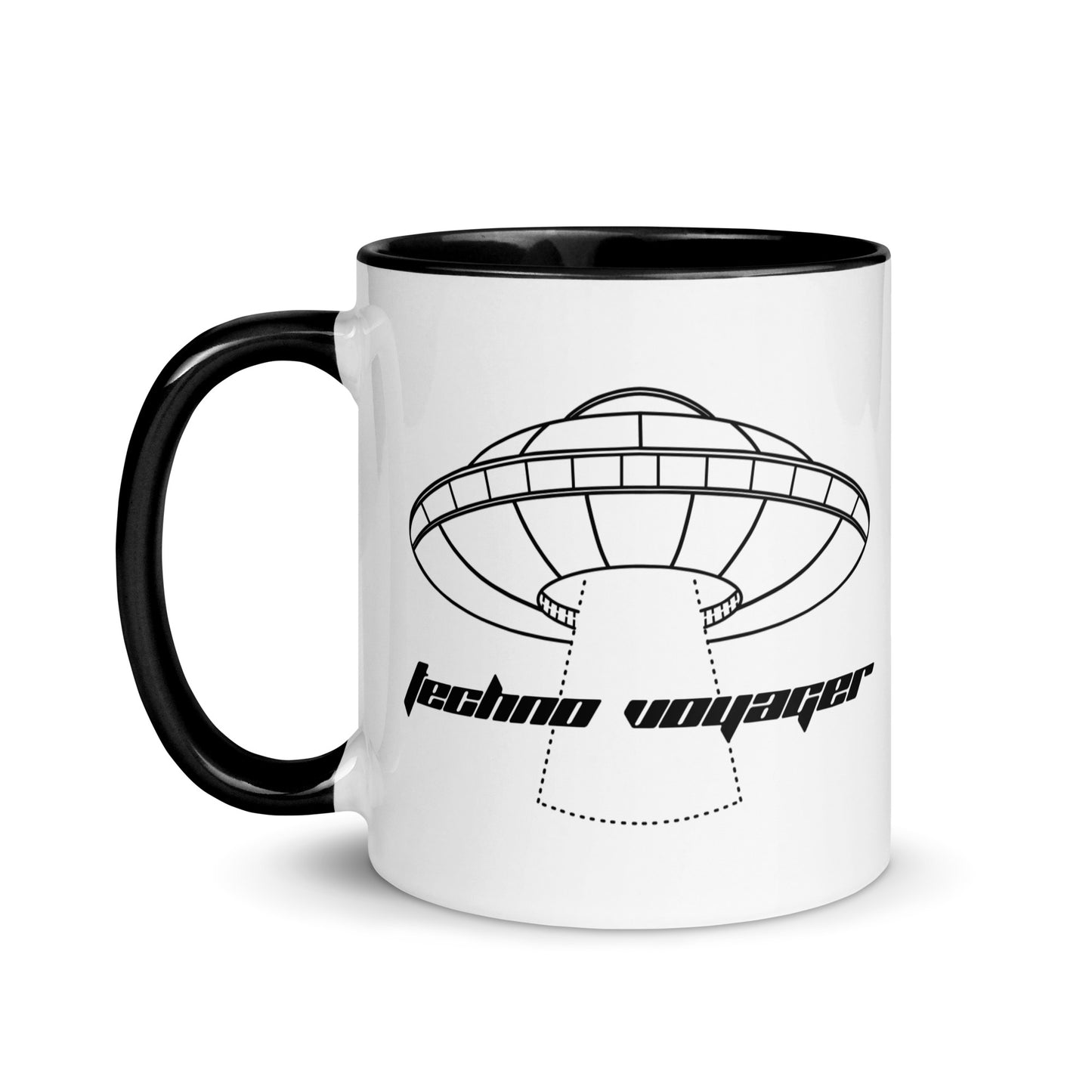 'OG-TECHNO-VOYAGER' Black and White Mug